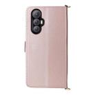 For Cubot Max 5 Multifunctional 6-Card Slots Leather Phone Case with Wrist Strap(Pink) - 3
