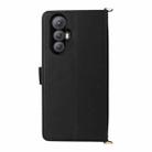 For Cubot Max 5 Multifunctional 6-Card Slots Leather Phone Case with Wrist Strap(Black) - 3