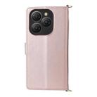 For Blackview Shark 9 Multifunctional 6-Card Slots Leather Phone Case with Wrist Strap(Pink) - 3