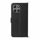 For Motorola Moto G15 4G / G15 Power 4G Multifunctional 6-Card Slots Leather Phone Case with Wrist Strap(Black) - 3