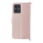 For Motorola Moto G54 5G / G54 Power 5G Multifunctional 6-Card Slots Leather Phone Case with Wrist Strap(Pink) - 3