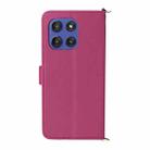 For Motorola Edge 60 Stylus Multifunctional 6-Card Slots Leather Phone Case with Wrist Strap(Rose Red) - 3
