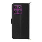 For Motorola Edge 60 Pro / 60s Pro 5G Multifunctional 6-Card Slots Leather Phone Case with Wrist Strap(Black) - 3