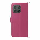 For Motorola Edge 5G 2025 Multifunctional 6-Card Slots Leather Phone Case with Wrist Strap(Rose Red) - 3