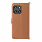 For Motorola Edge 5G 2025 Multifunctional 6-Card Slots Leather Phone Case with Wrist Strap(Brown) - 3