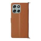 For Motorola Moto G56 / G66j / G66y 5G Multifunctional 6-Card Slots Leather Phone Case with Wrist Strap(Brown) - 3