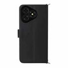 For Ulefone Note 19 Multifunctional 6-Card Slots Leather Phone Case with Wrist Strap(Black) - 3