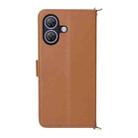 For Ulefone Note 21 Multifunctional 6-Card Slots Leather Phone Case with Wrist Strap(Brown) - 3