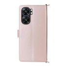For Oukitel C58 / C58 Pro Multifunctional 6-Card Slots Leather Phone Case with Wrist Strap(Pink) - 3