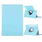 For Samsung Galaxy Tab S8+ / Tab S8 Plus /  Tab S7 FE / Tab S7+ / T970 360 Degree Rotation Litchi Texture Flip Leather Case with Holder(Sky Blue) - 1