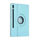 For Samsung Galaxy Tab S8+ / Tab S8 Plus /  Tab S7 FE / Tab S7+ / T970 360 Degree Rotation Litchi Texture Flip Leather Case with Holder(Sky Blue) - 3