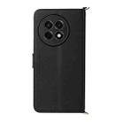 For OnePlus Ace 5 / Ace 5 Pro 5G / 13R 5G Multifunctional 6-Card Slots Leather Phone Case with Wrist Strap(Black) - 3