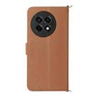 For OnePlus Ace 5 / Ace 5 Pro 5G / 13R 5G Multifunctional 6-Card Slots Leather Phone Case with Wrist Strap(Brown) - 3