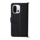For OnePlus 13T 5G Multifunctional 6-Card Slots Leather Phone Case with Wrist Strap(Black) - 3