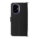For Honor 300 5G Multifunctional 6-Card Slots Leather Phone Case with Wrist Strap(Black) - 3