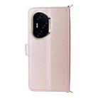 For Honor 300 Pro 5G / 300 Ultra 5G Multifunctional 6-Card Slots Leather Phone Case with Wrist Strap(Pink) - 3