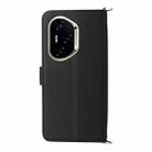 For Honor 300 Pro 5G / 300 Ultra 5G Multifunctional 6-Card Slots Leather Phone Case with Wrist Strap(Black) - 3