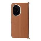 For Honor 300 Pro 5G / 300 Ultra 5G Multifunctional 6-Card Slots Leather Phone Case with Wrist Strap(Brown) - 3