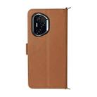 For Honor 400 Multifunctional 6-Card Slots Leather Phone Case with Wrist Strap(Brown) - 3