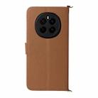 For Honor Magic7 5G Multifunctional 6-Card Slots Leather Phone Case with Wrist Strap(Brown) - 3