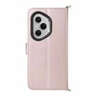 For Honor 400 Pro Global 160.8mm Multifunctional 6-Card Slots Leather Phone Case with Wrist Strap(Pink) - 3
