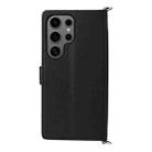 For Samsung Galaxy S25 Ultra 5G Multifunctional 6-Card Slots Leather Phone Case with Wrist Strap(Black) - 3