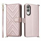 For Samsung Galaxy S25 Edge 5G Multifunctional 6-Card Slots Leather Phone Case with Wrist Strap(Pink) - 1