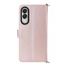 For Samsung Galaxy S25 Edge 5G Multifunctional 6-Card Slots Leather Phone Case with Wrist Strap(Pink) - 3