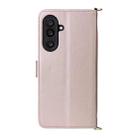 For Samsung Galaxy M56 5G Multifunctional 6-Card Slots Leather Phone Case with Wrist Strap(Pink) - 3