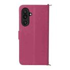 For Samsung Galaxy M56 5G Multifunctional 6-Card Slots Leather Phone Case with Wrist Strap(Rose Red) - 3
