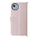 For Sharp Aquos wish4 Multifunctional 6-Card Slots Leather Phone Case with Wrist Strap(Pink) - 3
