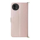 For Sharp Aquos wish5 Multifunctional 6-Card Slots Leather Phone Case with Wrist Strap(Pink) - 3