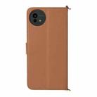 For Sharp Aquos wish5 Multifunctional 6-Card Slots Leather Phone Case with Wrist Strap(Brown) - 3