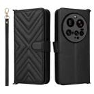 For Xiaomi 15 Ultra Multifunctional 6-Card Slots Leather Phone Case with Wrist Strap(Black) - 1