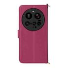 For Xiaomi 15 Ultra Multifunctional 6-Card Slots Leather Phone Case with Wrist Strap(Rose Red) - 3