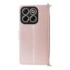 For ZTE Blade V70 4G Multifunctional 6-Card Slots Leather Phone Case with Wrist Strap(Pink) - 3