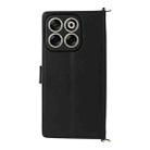 For ZTE Blade V70 4G Multifunctional 6-Card Slots Leather Phone Case with Wrist Strap(Black) - 3