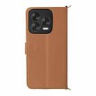 For ZTE Blade V70 Design 4G Multifunctional 6-Card Slots Leather Phone Case with Wrist Strap(Brown) - 3