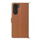 For ZTE nubia S 5G A403ZT Multifunctional 6-Card Slots Leather Phone Case with Wrist Strap(Brown) - 3