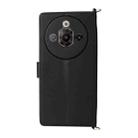 For ZTE nubia Focus Pro 5G Multifunctional 6-Card Slots Leather Phone Case with Wrist Strap(Black) - 3