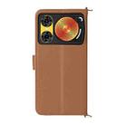 For ZTE nubia Music 2 Multifunctional 6-Card Slots Leather Phone Case with Wrist Strap(Brown) - 3