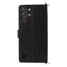 For ZTE nubia Red Magic 10 Pro / 10 Pro+ Multifunctional 6-Card Slots Leather Phone Case with Wrist Strap(Black) - 3