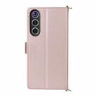 For ZTE nubia Red Magic 10 Air Multifunctional 6-Card Slots Leather Phone Case with Wrist Strap(Pink) - 3