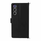 For ZTE nubia Red Magic 10 Air Multifunctional 6-Card Slots Leather Phone Case with Wrist Strap(Black) - 3