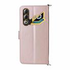 For ZTE nubia Neo 3 GT 5G Multifunctional 6-Card Slots Leather Phone Case with Wrist Strap(Pink) - 3