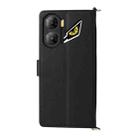 For ZTE nubia Neo 3 5G Multifunctional 6-Card Slots Leather Phone Case with Wrist Strap(Black) - 3