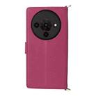 For ZTE Blade A76 5G Multifunctional 6-Card Slots Leather Phone Case with Wrist Strap(Rose Red) - 3