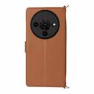 For ZTE Blade A76 5G Multifunctional 6-Card Slots Leather Phone Case with Wrist Strap(Brown) - 3