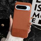 For Google Pixel 8 Pro Stitching Cloth MagSafe Magnetic PC Hybrid PU Phone Case(Brown) - 1
