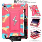 For iPad 2025 / 2022 Armor Bolt Shape Holder Silicone Hybrid PC Tablet Case(Camouflage Rose Red) - 2